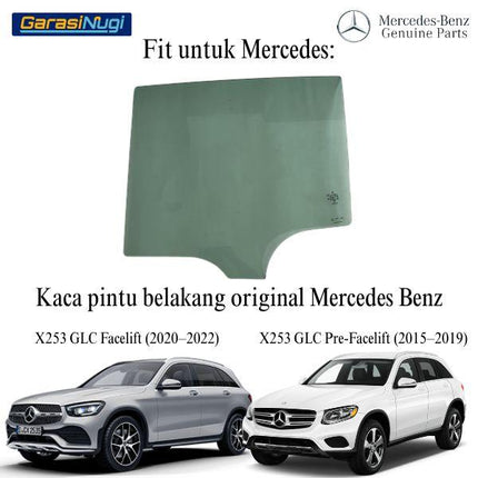 Glass Pane For Mercedes X253 Kaca Jendela Pintu Belakang Rear Door GLC