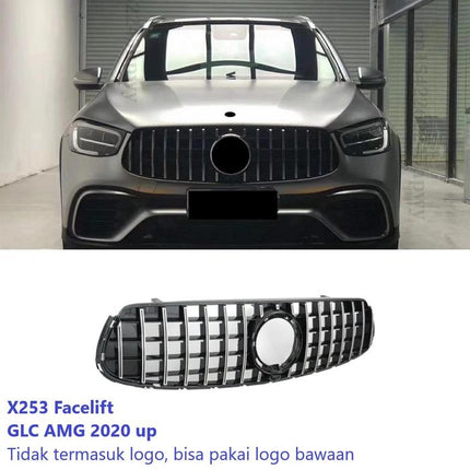 Mercedes X253 W253 Mercy GLC Class Grille Hidung Chrome Diamond GTR