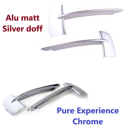 BMW F15 Lip Bumper Grill Trim Silver Chrome X5 2013 - 2018