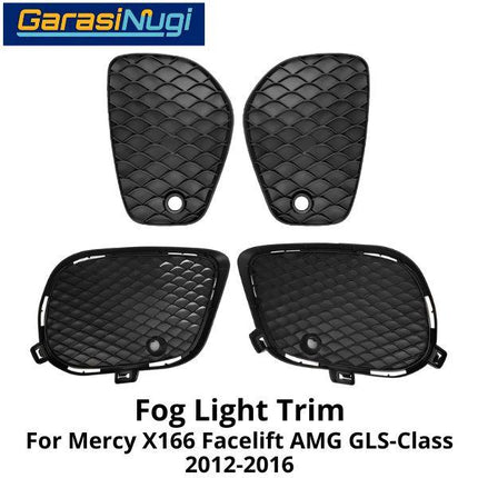 Fog Trim Mercy X166 Facelift AMG Cover Lampu Kabut Bracket GLS