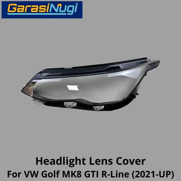 Mika Headlight VW Golf MK8 GTI R Lens Kaca Cover Lampu Depan 2021-UP