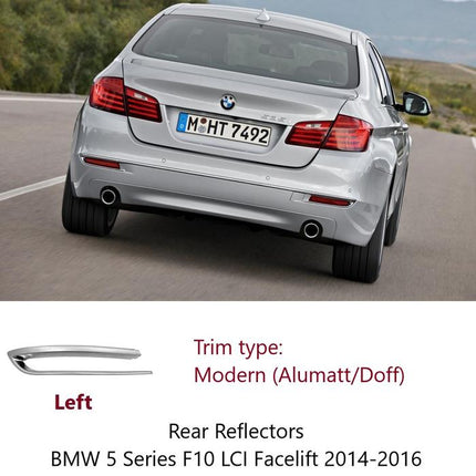 BMW F10 Mata Kucing Reflector Frame Trim Rear Bumper Belakang 520