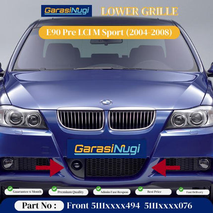 Lower Grille For BMW E90 Pre LCI Cover Bumper Bawah 320