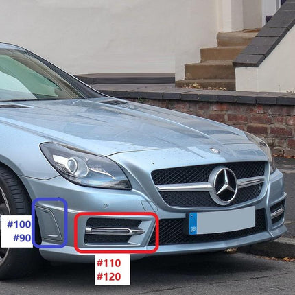 Mercedes R172 SLK AMG Bumper Trim Fog Light Panel Original