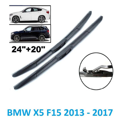 BMW E53 E70 F15 X5 Wiper Frameless Karet Hi Performance Sepasang