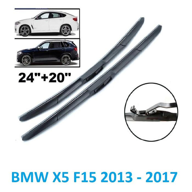 BMW E53 E70 F15 X5 Wiper Frameless Karet Hi Performance Sepasang
