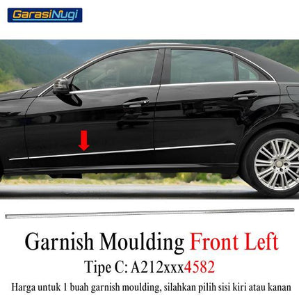 Chrome Stripe Mercy W212 Pre-FL Garnish Moulding E300