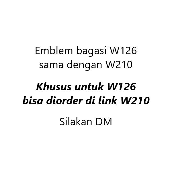 Mercedes W126 W140 W220 Rear Emblem Logo Bagasi Belakang Mercy S350