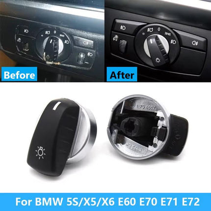 Tombol Putaran Lampu For BMW E60 E70 E71 Headlight Switch Knob 523 X5