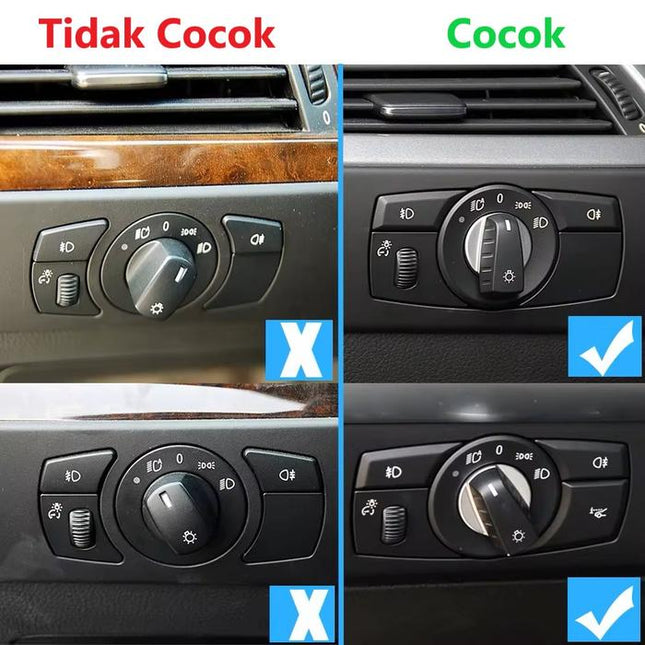Tombol Putaran Lampu For BMW E60 E70 E71 Headlight Switch Knob 523 X5