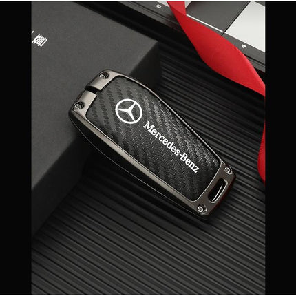 Mercedes W177 W213 W463 W247 Mercy Key Case Sarung Kunci Metal Carbon