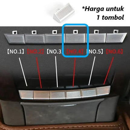 Tombol Konsol Rear AC Button Belakang Mercedes W221 Mercy S350 S500