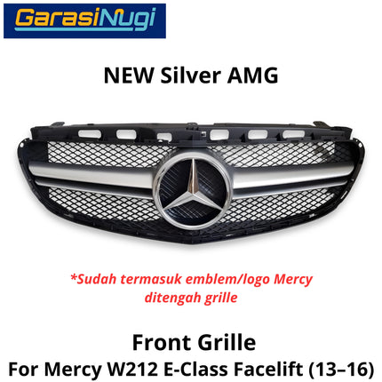 Mercedes W212 Mercy E Class Grill Hidung Chrome Grille Diamond GTR AMG