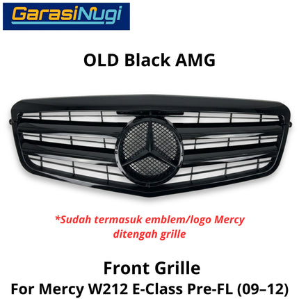 Mercedes W212 Mercy E Class Grill Hidung Chrome Grille Diamond GTR AMG