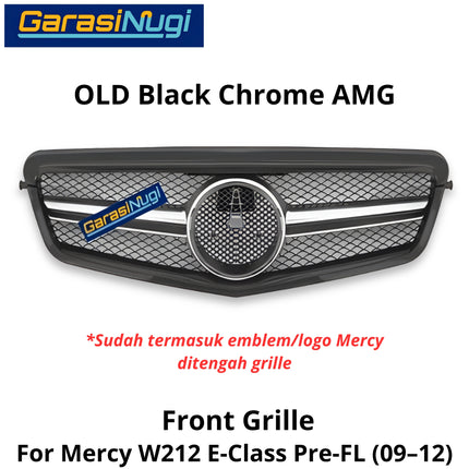 Mercedes W212 Mercy E Class Grill Hidung Chrome Grille Diamond GTR AMG