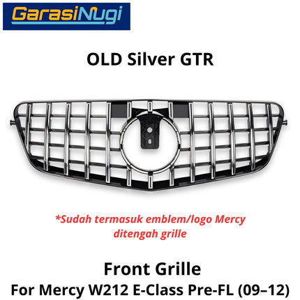 Mercedes W212 Mercy E Class Grill Hidung Chrome Grille Diamond GTR AMG