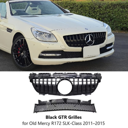 Mercedes R172 Mercy SLK-Class Grill Hidung Chrome Grille Diamond GTR