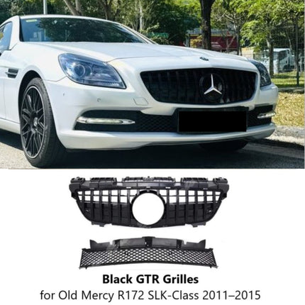Mercedes R172 Mercy SLK-Class Grill Hidung Chrome Grille Diamond GTR