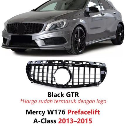 Mercedes W176 Prefacelift Grill Chrome Grille Diamond GTR Mercy A200 2013-2015