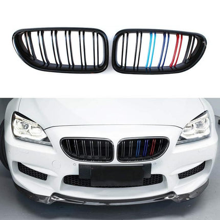 BMW Grill Carbon Kidney Grille Hidung Double Slat Diamond F06 F13 640