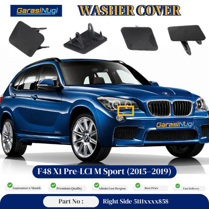 Cover Nozzle Washer For BMW F48 Pre LCI Tutup Lampu Bumper X1