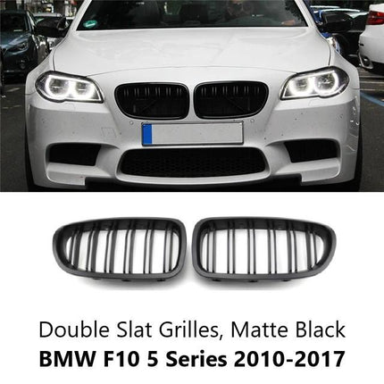 Grill Kidney Grille For BMW F10 Hidung Kap Double Slats Black 520i