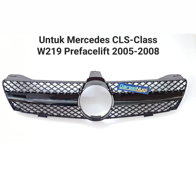 Mercedes W219 Mercy CLS Class Hidung Chrome Grille Diamond GTR AMG