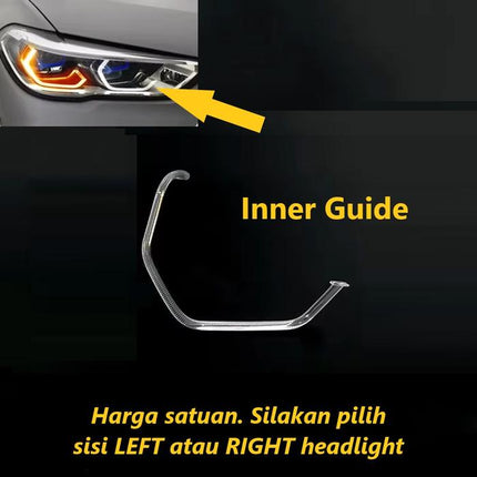 DRL Guide Tube For BMW G05 G06 Angel Eyes LED Light Lampu Senja X5 X6