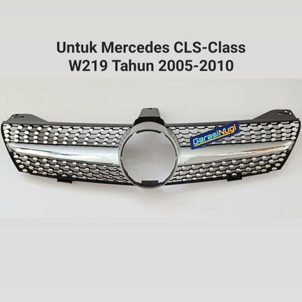 Mercedes W219 Mercy CLS Class Hidung Chrome Grille Diamond GTR AMG