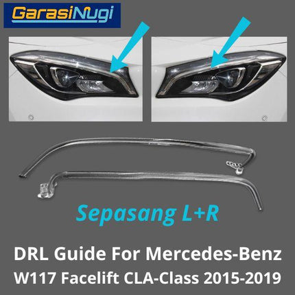 Sein DRL Guide Mercy W117 Facelift LED Eyebrow Light Lampu Alis Mercedes CLA