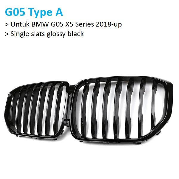 BMW Kidney Grille Hidung Kap Double Diamond Slat M Color G05 G06 X5 X6