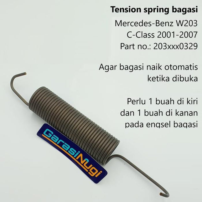 Mercedes W202 W203 W204 Mercy C Class Tension Spring Per Shock Bagasi