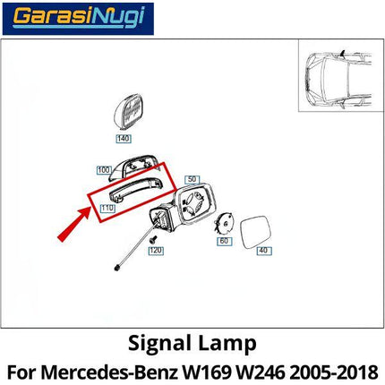 Turn Signal Mercy W169 W245 Lampu Sein Blinker Lamp Spion A200 B180