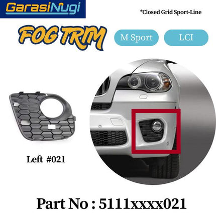 Fog Trim For BMW E70 Panel Lampu Kabut X5