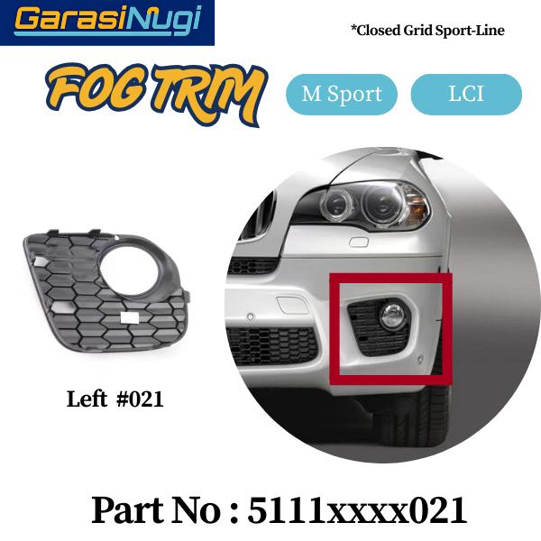 Fog Trim For BMW E70 Panel Lampu Kabut X5