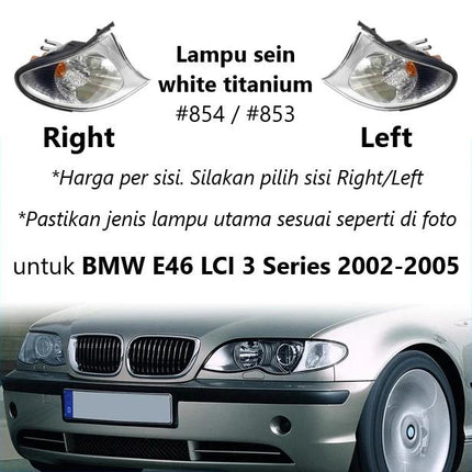 BMW E46 Lampu Sein Kuning Putih Titanium Sen Depan Turn 320 1999-2005