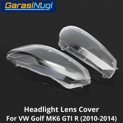 Mika Headlight VW Golf MK6 GTI R Lens Kaca Cover Lampu Depan 2010-2014