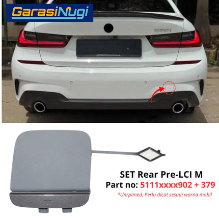 Cover  Towing For BMW G20 Pre-LCI Bumper Tow Tutup Lubang Derek 320