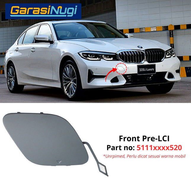 Cover  Towing For BMW G20 Pre-LCI Bumper Tow Tutup Lubang Derek 320