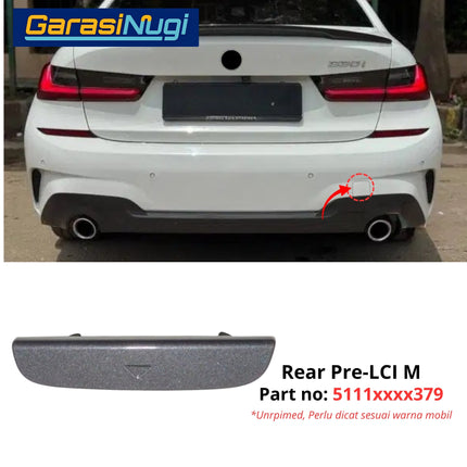 Cover  Towing For BMW G20 Pre-LCI Bumper Tow Tutup Lubang Derek 320