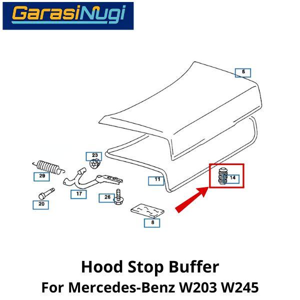 Trunk Stop Buffer Mercy W203 W245 Per Bagasi Mercedes B180 C200