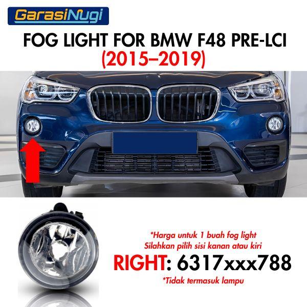 Fog Lights For BMW F48 Pre-LCI Cover Lampu Kabut Depan X1 X2 X3