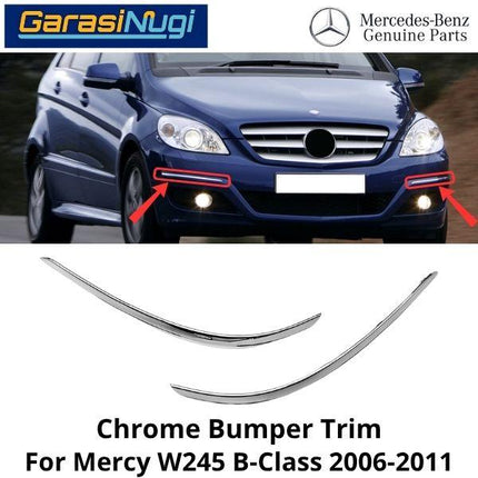 Chrome Stripe Mercy W245 Facelift Front Garnish Moulding Original B180