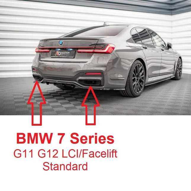 BMW G11 G12 Lip Bumper Belakang Trim LCI Facelift 7 Series 735 740