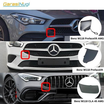 Lubang Towing Cover Mercy W118 Pre-Facelift Bumper Tow Derek Mercedes