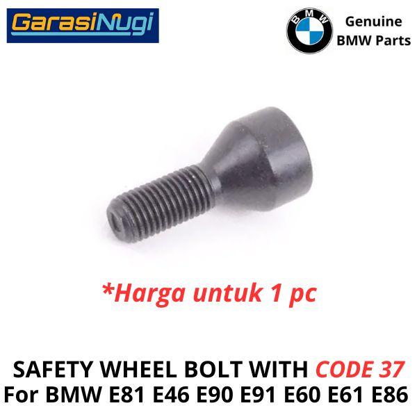 Baut Safety For BMW CODE 37 Wheel Bolt Lock Roda Ban E81 E46 E90 E91 E60 E61 E86