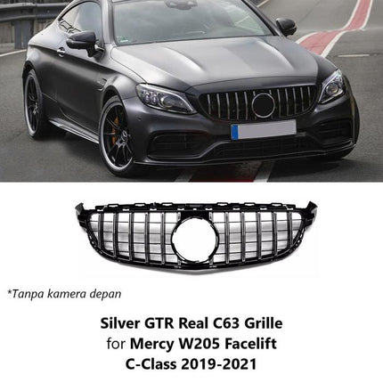 Mercedes W205 FL 2019-2021 Mercy C300 Chrome Grille Diamond GTR C63