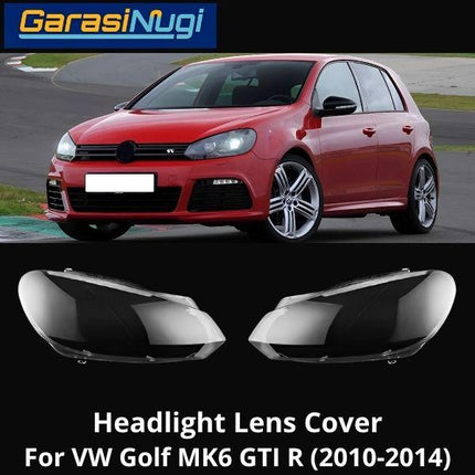 Mika Headlight VW Golf MK6 GTI R Lens Kaca Cover Lampu Depan 2010-2014
