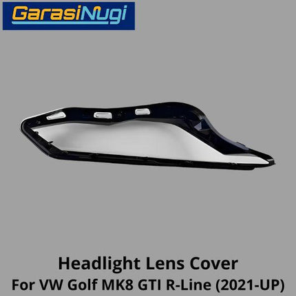 Mika Headlight VW Golf MK8 GTI R Lens Kaca Cover Lampu Depan 2021-UP