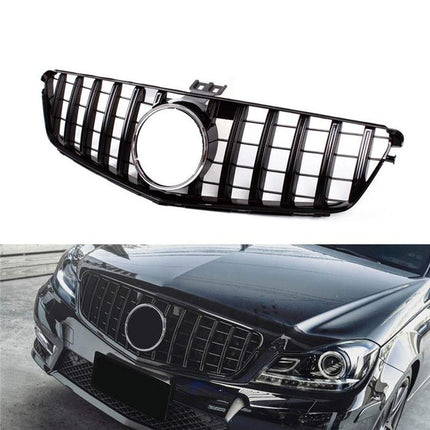 Mercedes W204 Mercy C Class Grill Hidung Chrome Grille Diamond GTR AMG